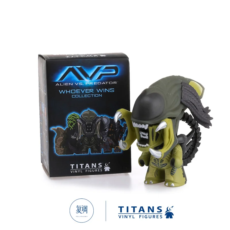 Titãs genuínos alienígena vs predador caixa cega filme colecionável decoração de mesa figura de ação coleção decoração modelo brinquedo presentes