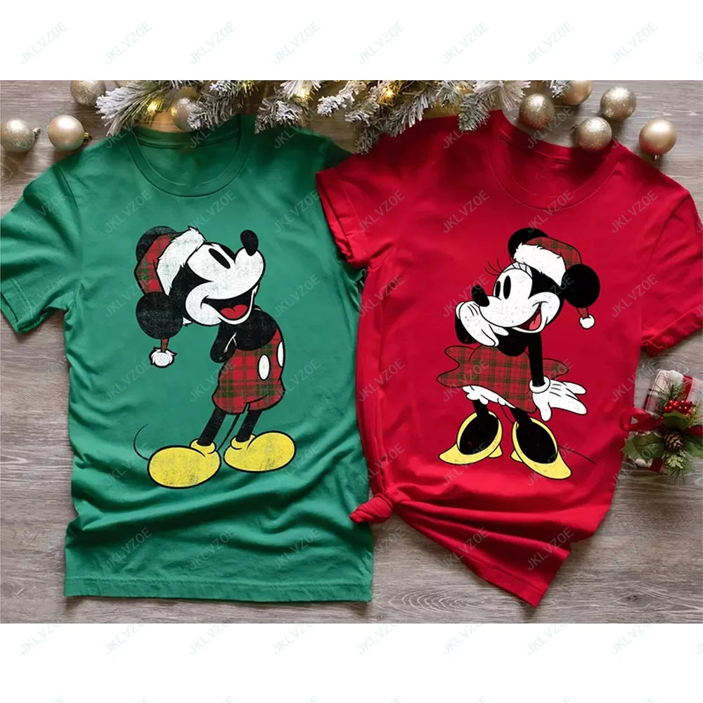 New Hot Sale Christmas Valentine's Day Gift Disney Mickey Mouse T-shirt For Women Fashion Cute Casual Short Sleeves T-shirts