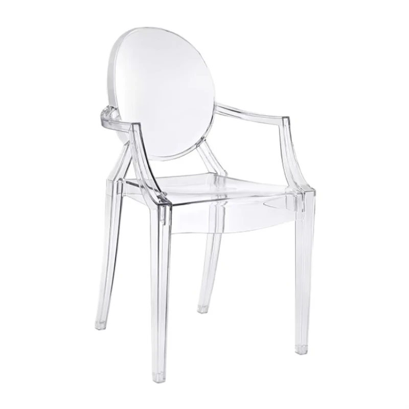 

Modern Furniture Polycarbonate Dining Chair Crystal Transparent Plastic Transparent Acrylic Ghost Chair