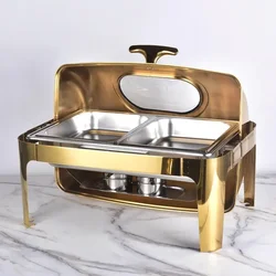 Catering Equipment Buffet stoves set Display Stainless Steel Food Warmers Chafing Dish