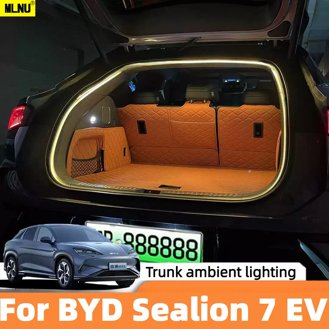

Accessories For BYD Sealion 7 EV 2025/2024 Dynamic Flowing Trunk LED Strip No Wiring Needed Impact-Resistant Low Voltage Safety