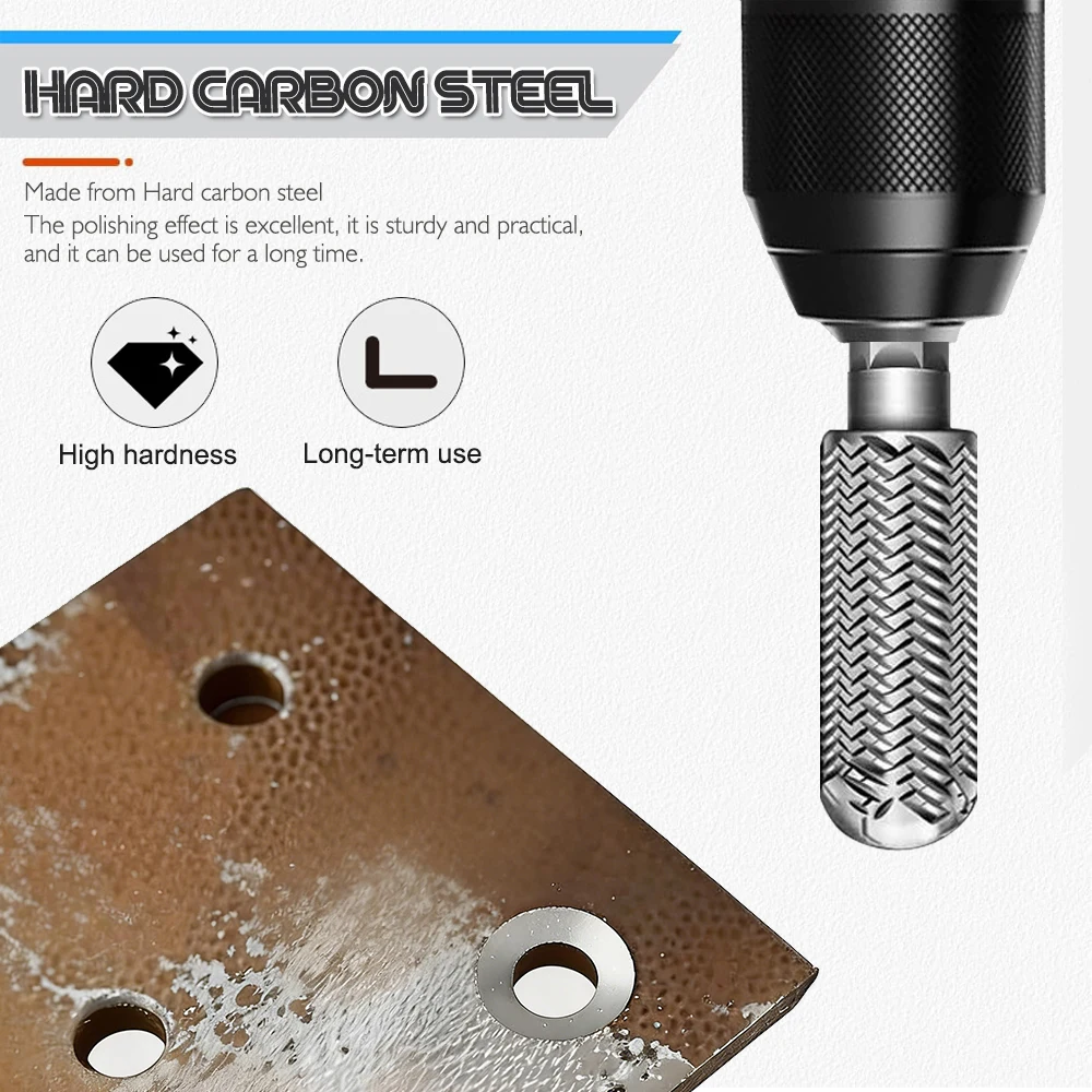 Suitable for 5-piece set of electric rotary files, embossed steel files, soft metal files, electric grinding heads, 6mm