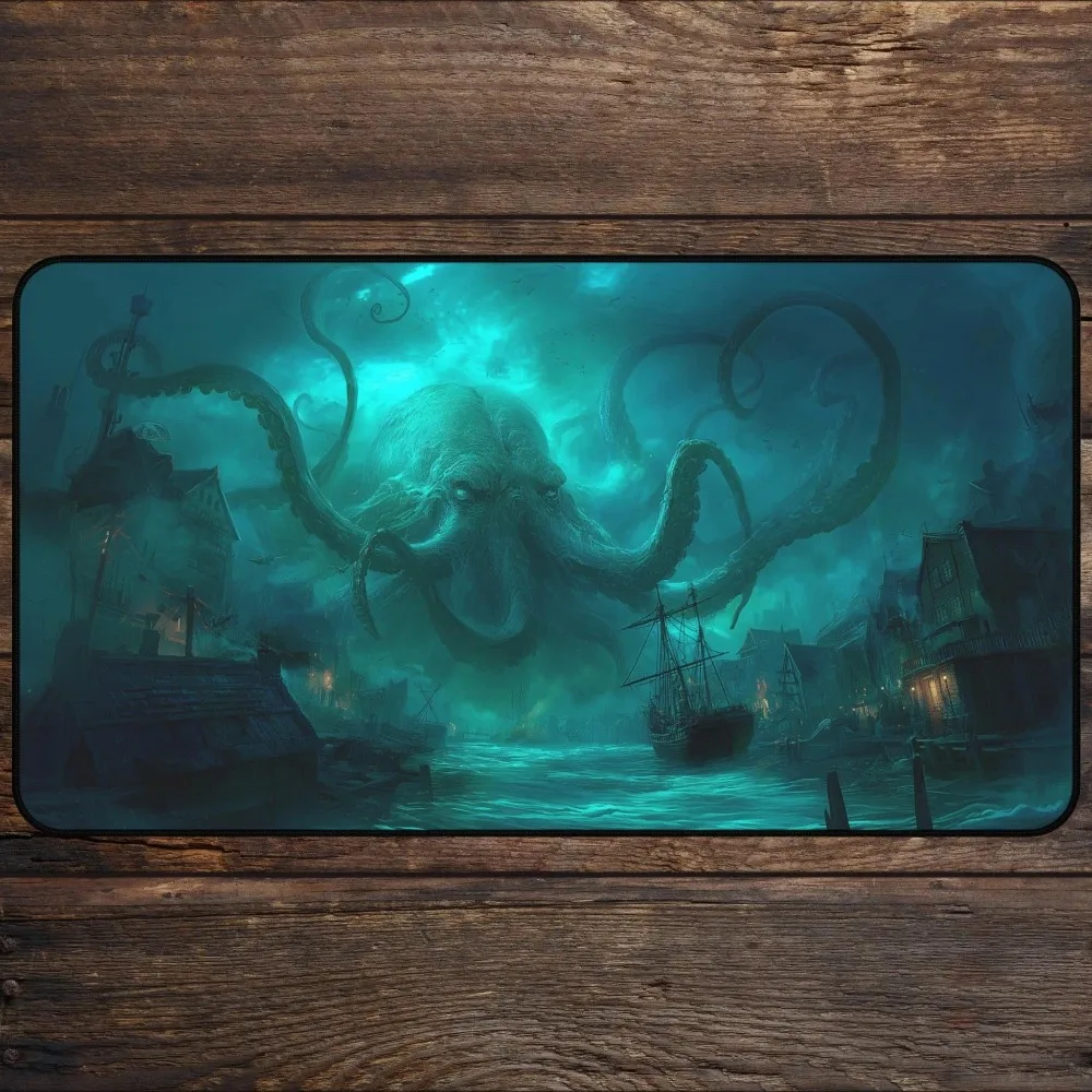 Leviathan Kraken MTG Playmat, Nautical Horror TCG Playmate Gaming deskmat & mousepad alfombrillas para escritorio