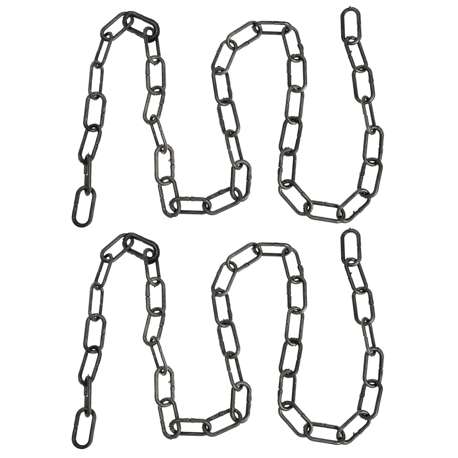 

2Pcs Simulation Chain Halloween Decorative Plastic Barrier Chain Party Costume Prop Haunted Layout Supply