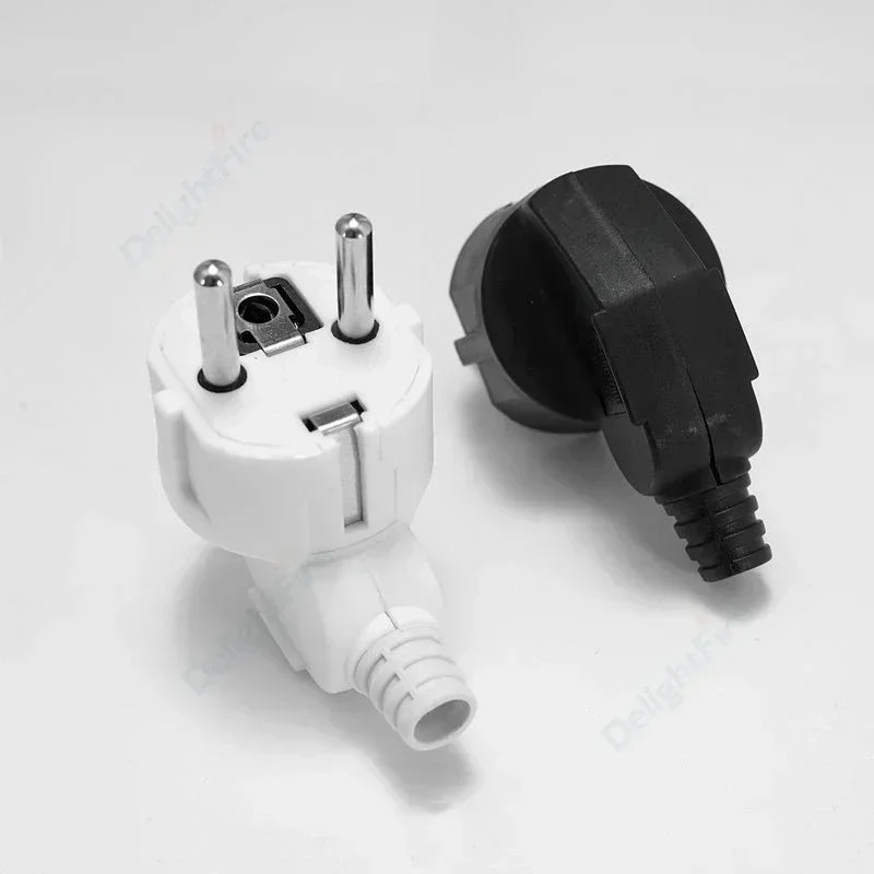 EU Plug Adapter 2.5A/16A Male Replacement Outlets Rewireable Schuko Electeical Socket Euro Connector For Power Extension Cable