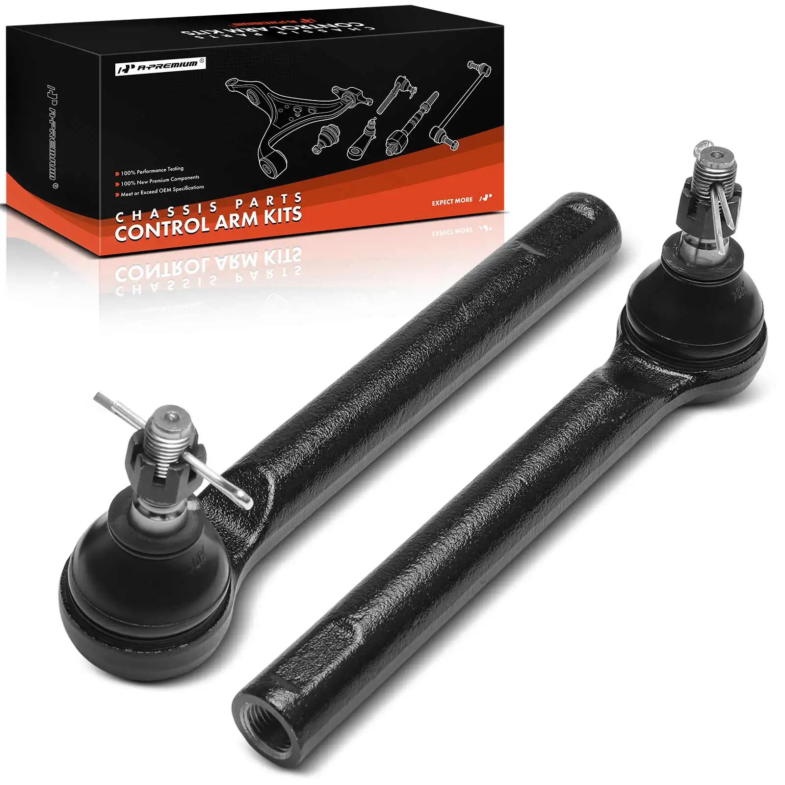 A-Premium 2x Front Outer Tie Rod End for Lexus RX350 2016-2023 RX350L RX450hL 2018-2022 RX450h 2016-2022