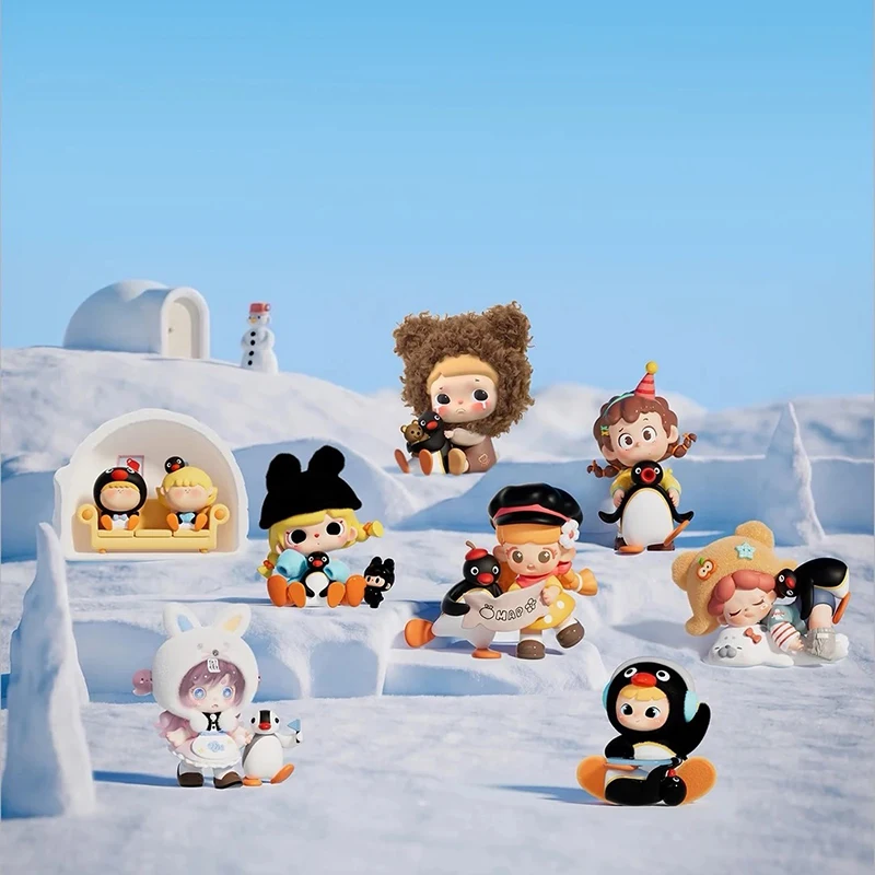 

Pingu 45th Anniversary Heartwarming Adventure Series Blind Box 8-in-1 Crossover Plush Interactive Toy Collectible Mystery Gift