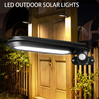 Intelligent Solar Wall Lamp Outdoor Courtyard Lighting Street Lamp 180 Degree Human Body Sensing LED Household Courtyard Lamp