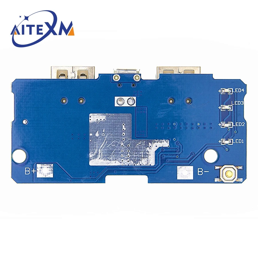 5V 2A Power Bank Charger Module Charging Circuit Board Step Up Boost Power Supply Module 2A Dual USB Output 1A Input