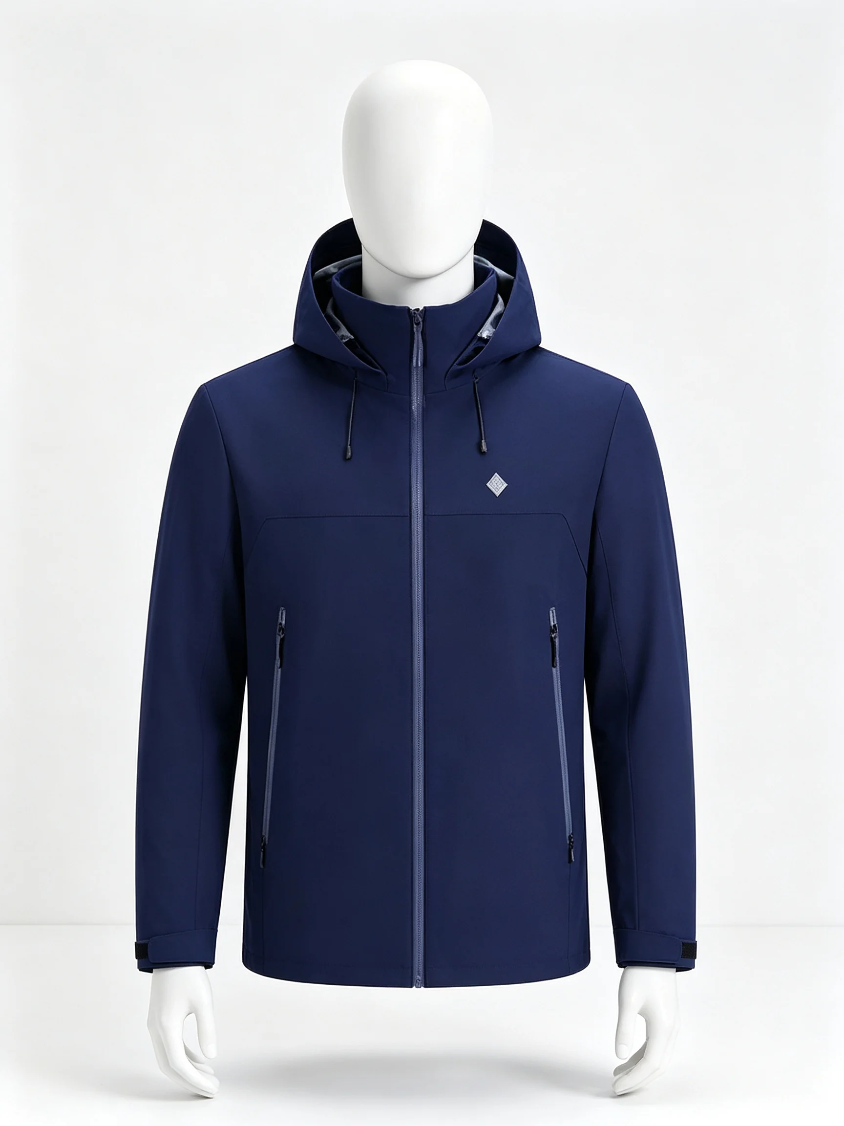 Autumn and winter hooded jacket, single-layer casual solid color, unisex jacket