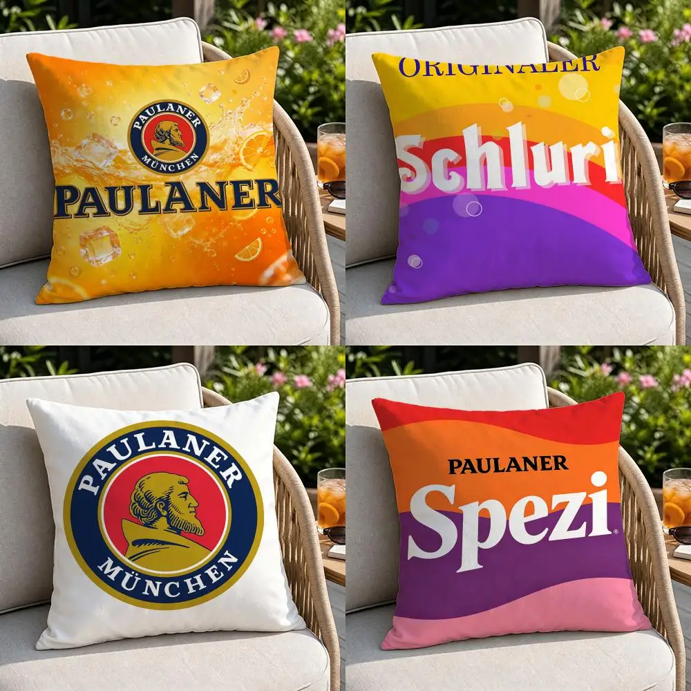 Brand-Paulaner SpeziS Cushion Cover Soft Square Throw Pillow Covers Set for Sofa Bedroom Car Home Decoration