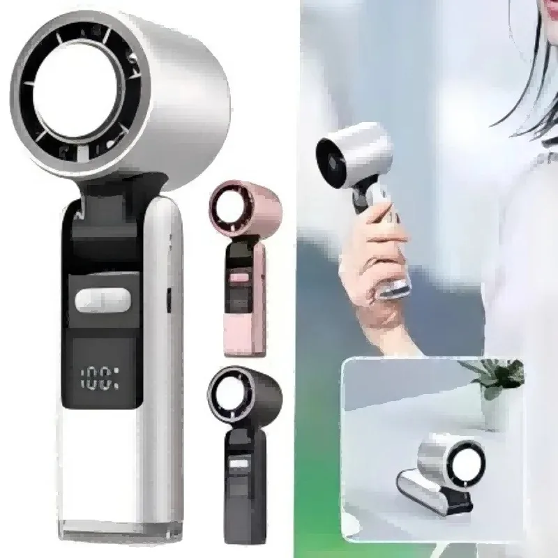 Turbos Chilled Ice Sensation Cold Fan Super Mini Turbos Speed Fan USB Powered Digital Display For Outdoor Camping Travel