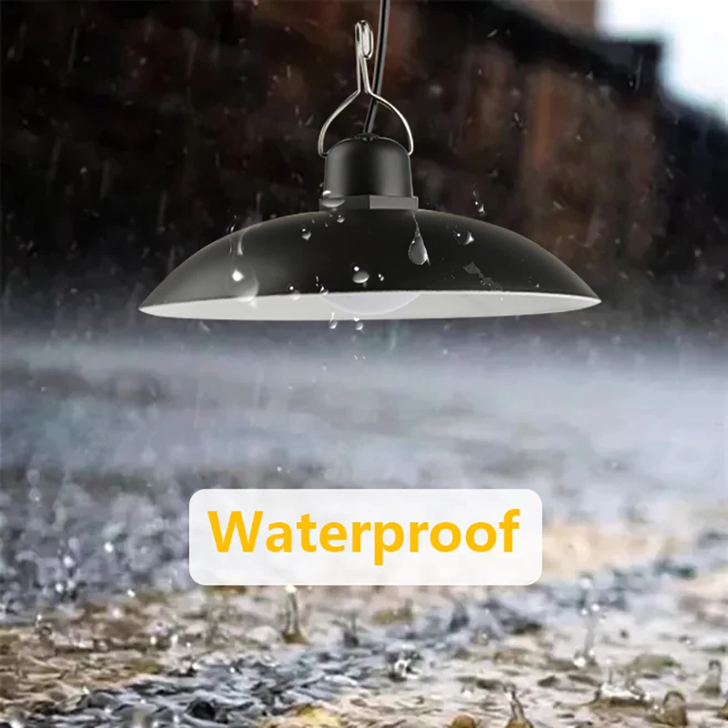 אור שמש כפול ראשים אוהל נברשת סולרית מנורת חירום חיצונית פנימית עמיד למים מרפסת גן חצר בית