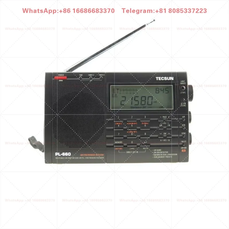 TECSUN PL-660 Portable Radio High Quality With FM Stereo MW/LW/Shortwave SSB World Band Receiver