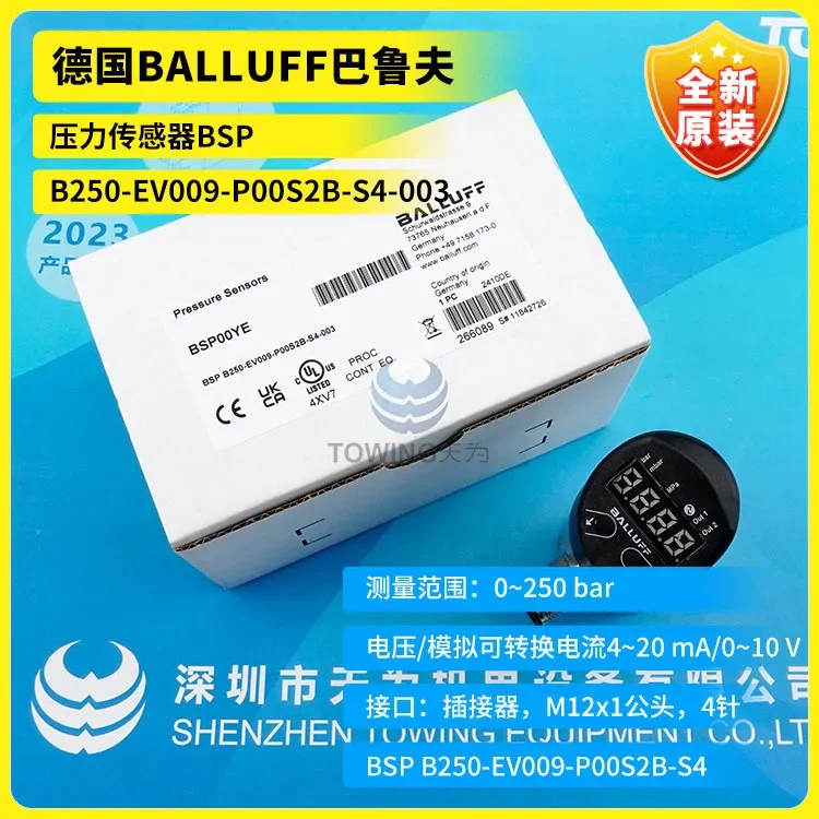 

Original German BALLUFF BALLUFF Pressure Sensor BSP B250-EV009-P00S2B-S4-003