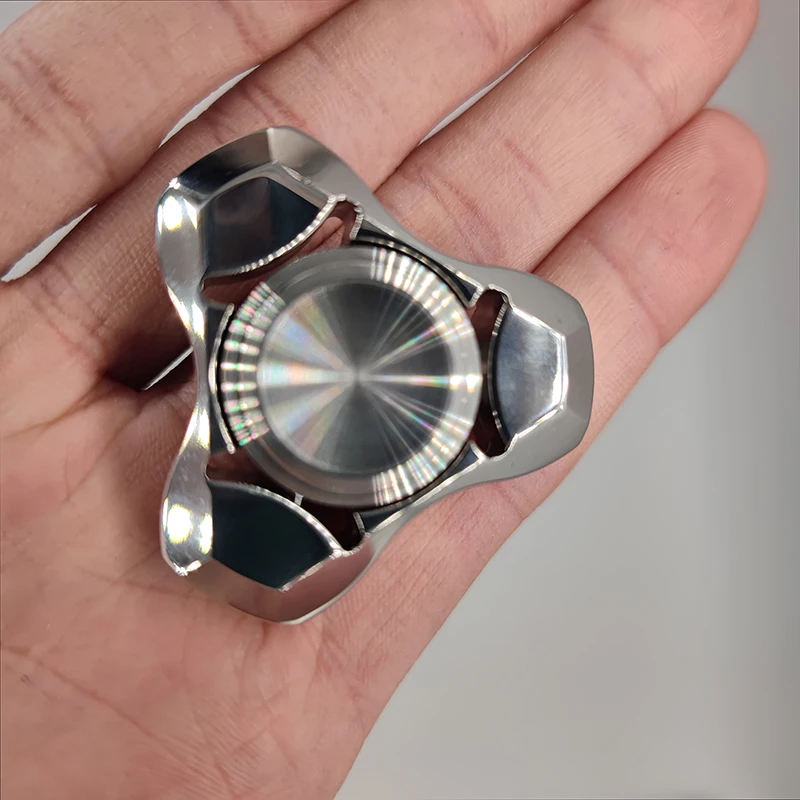 Fidget Silent Bearing Zinc Alloy Metal Ball Mute Stainless Steel Hand Spinner Edc Toys Finger Gyro Relieve Stress Boy Xmas Gift