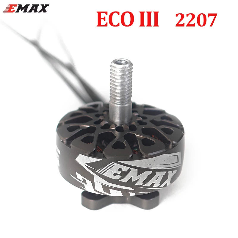 EMAX ECO III 2207 Motore Brushless 6S FPV Racing Drone N52SH Neo Magneti Albero in Lega di Titanio per 5 "Freestyle/Drone Racing