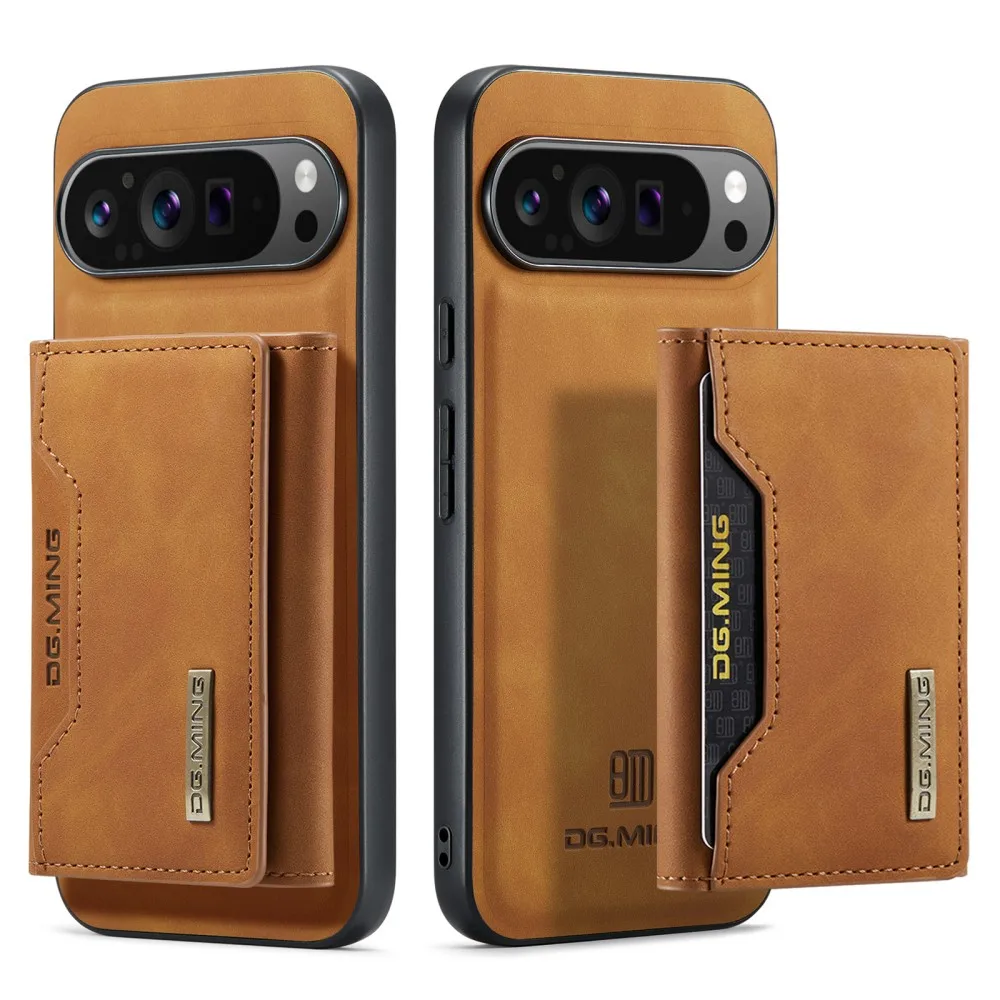 

DG.Ming Luxury Phone Case For Google Pixel 10 Pro XL Magnetic Leather Split Type Wallet Card Case Back Cover