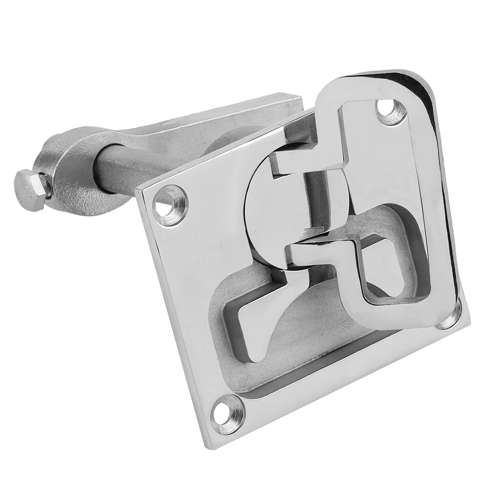 1pc Stainless Steel Boats Flush Mount Floor Lock Hatch Latch Polished Surface Antirust Boat Marine Hardware Accessories