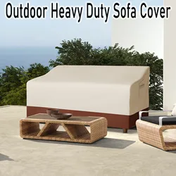 Outdoor Sofa Cover Waterproof 3-Seater Outdoor Sofa Cover Lawn Patio Furniture Covers with Air Vent and Handle of 201X 94X 89cm