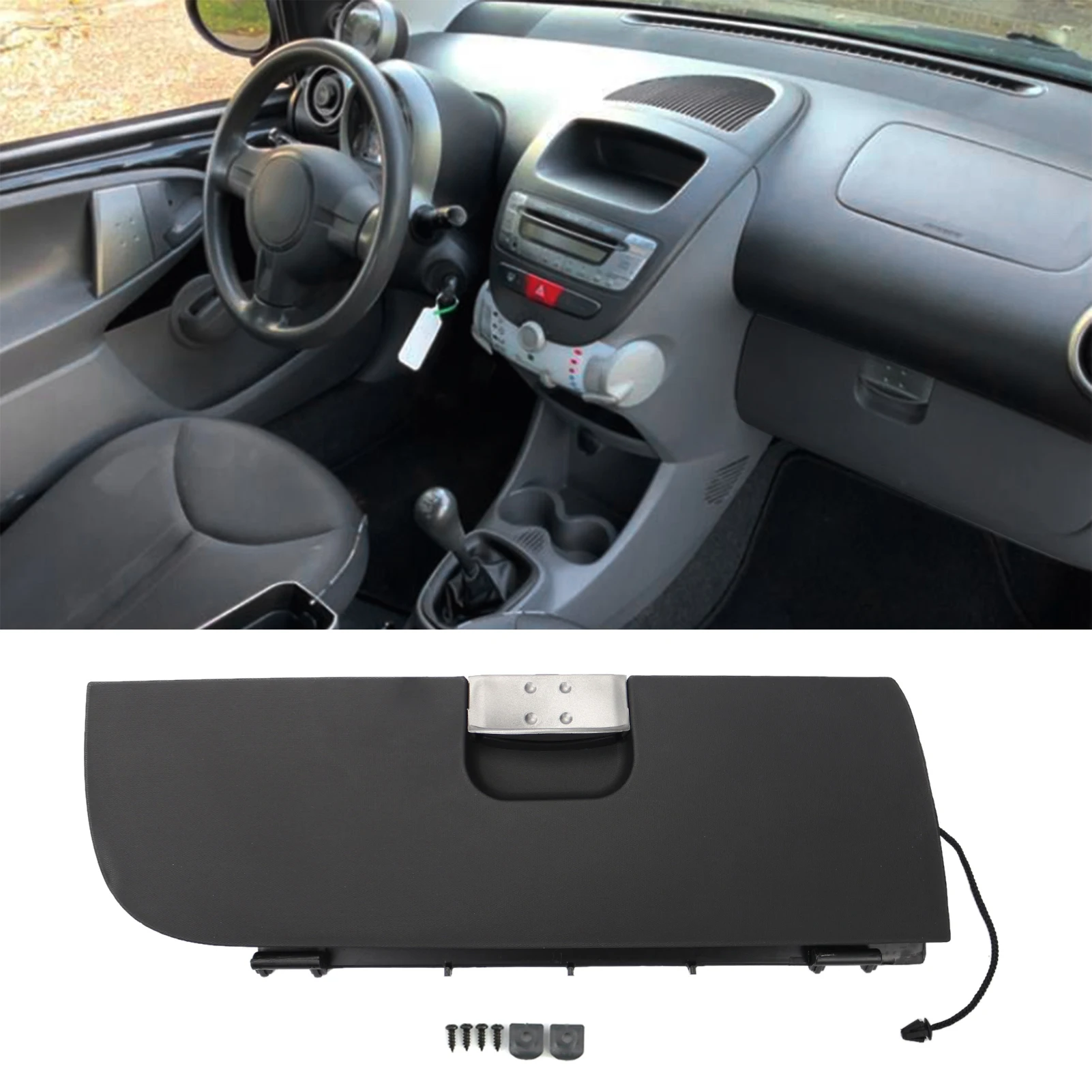 Glove Box Lid Replacemnet for Peugeot 107 Toyota AYGO Citroen C1 2005-2015 for Left Hand Drive Vehicles