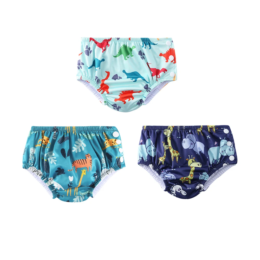 Baby Swim Diapers Side Snap Closure - Quick Dry Reusable Swimwear for Infant Toddler Pool Beach Water Play