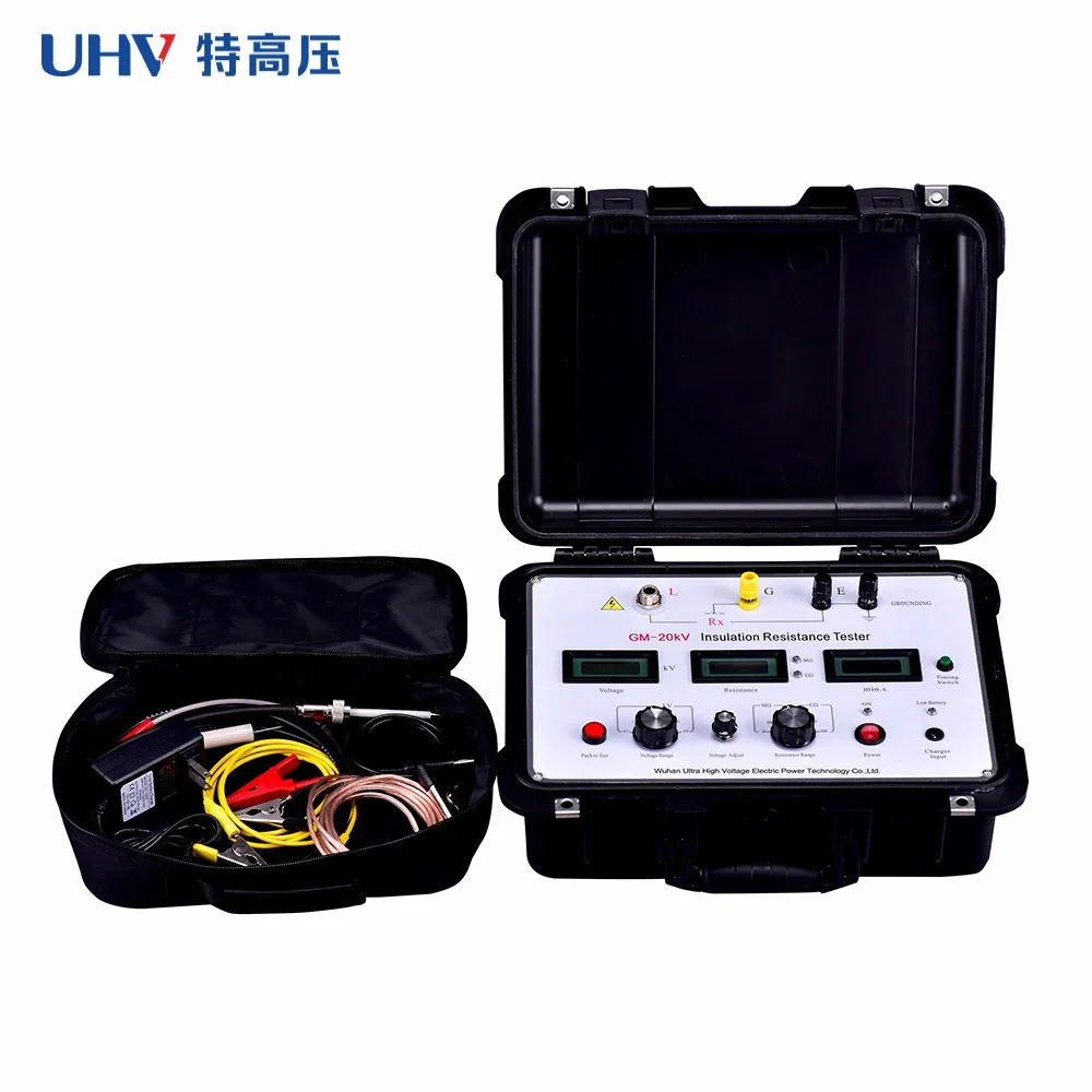 

GM-20kV Factory Direct Sale High Voltage Resistivity Meter Insulation Resistance Tester