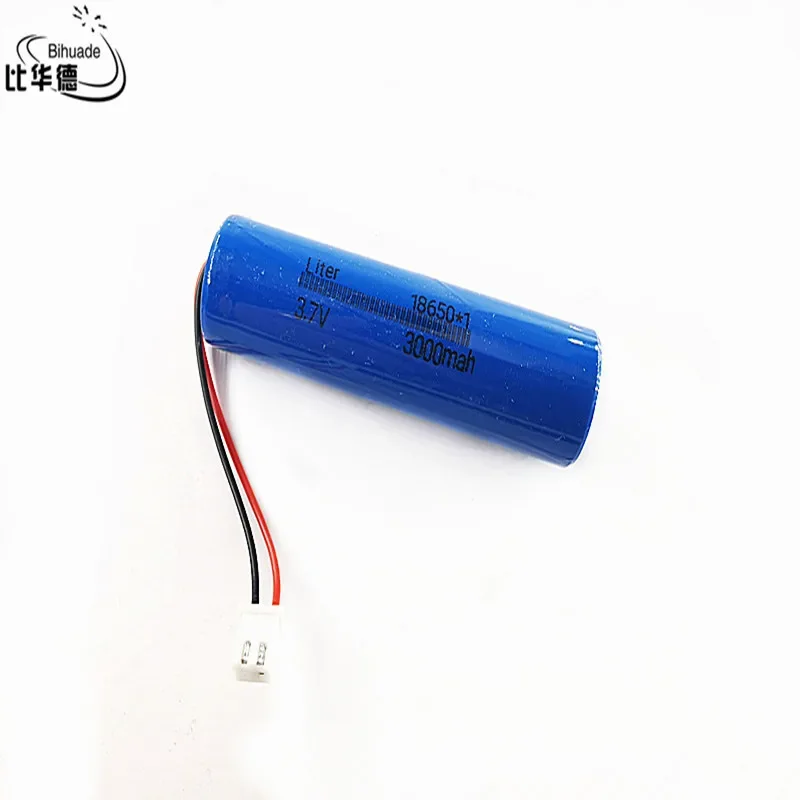 JST 2.54mm 2Pin 3.7V 18650 bateria litowa 3000 mAh akumulator megafon głośnik płyta ochronna