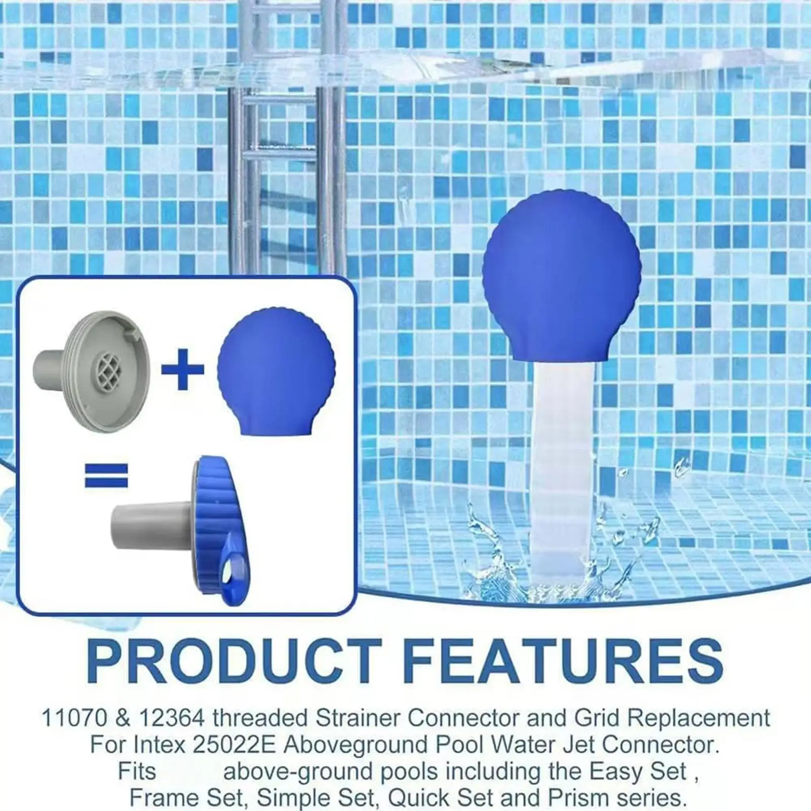 Pool Inlet Nozzle Set 32mm Return Jet Fittings Water Outlet Vent Accessory Tub Spa Fountain Replacement Swimming Pool Supplies