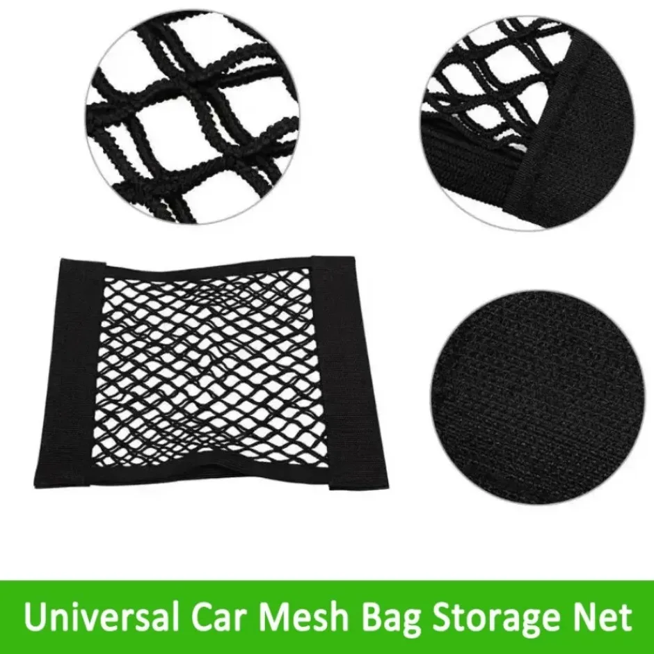 Universal Car Mesh Bag Storage Net Car Storage Bag Double Mesh Trunk Storage Net Car Built-in Storage Bag Car Trunk Storage Net image 6