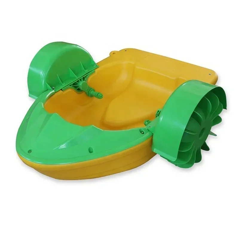 Barco de plástico barato con mango pequeño para niños, barco de remo manual económico