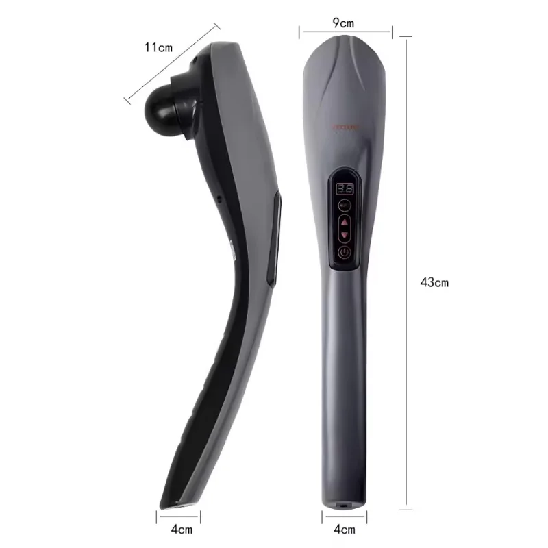 2024 Portable Massage hammer Handheld electric vibration percussion massager Multi-functional 6-head body massage tool