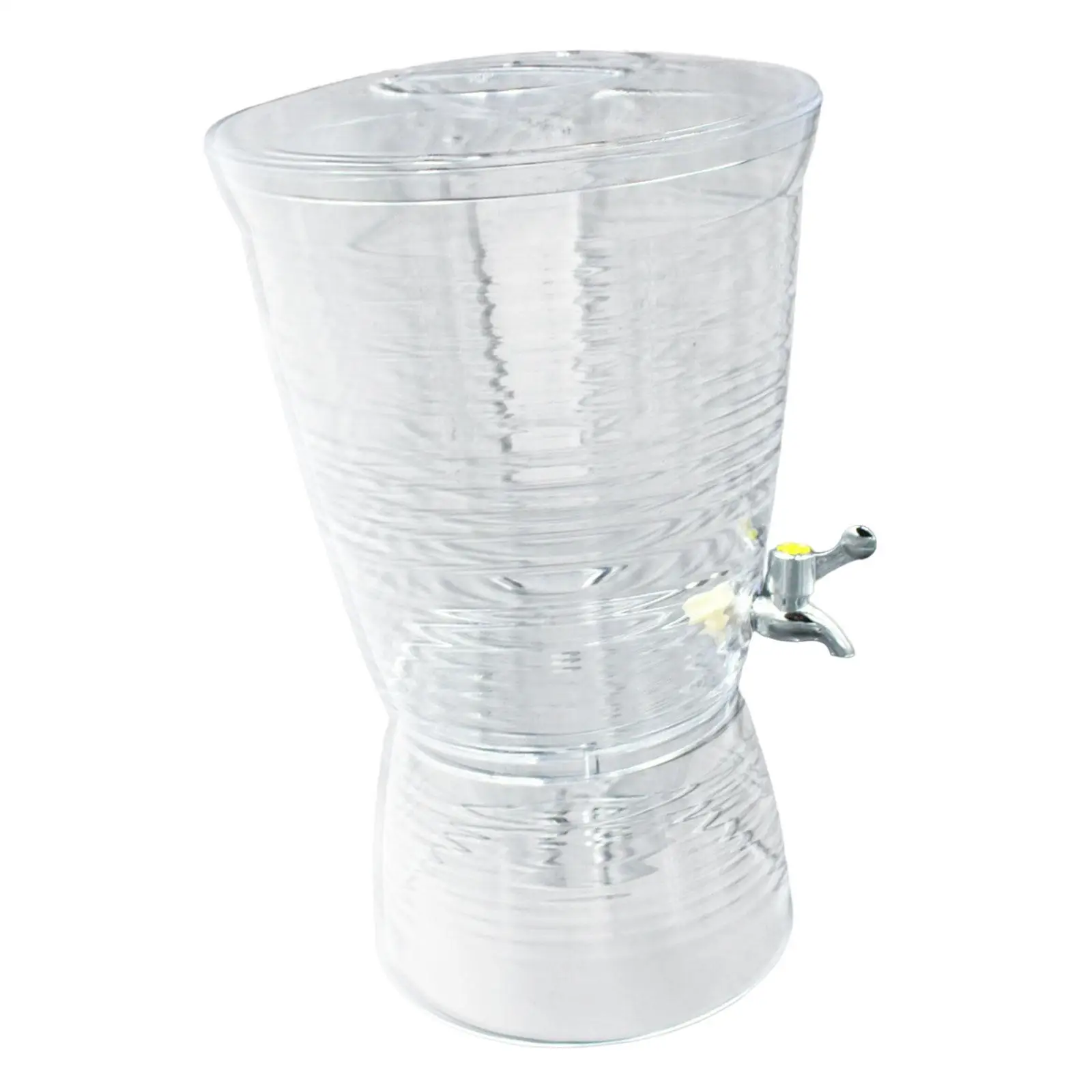 Transparent Plastic Beverage Dispenser 10L for Weddings with Faucet Barrel Water Cooler for Juice Cocktail Party Home Kitchen