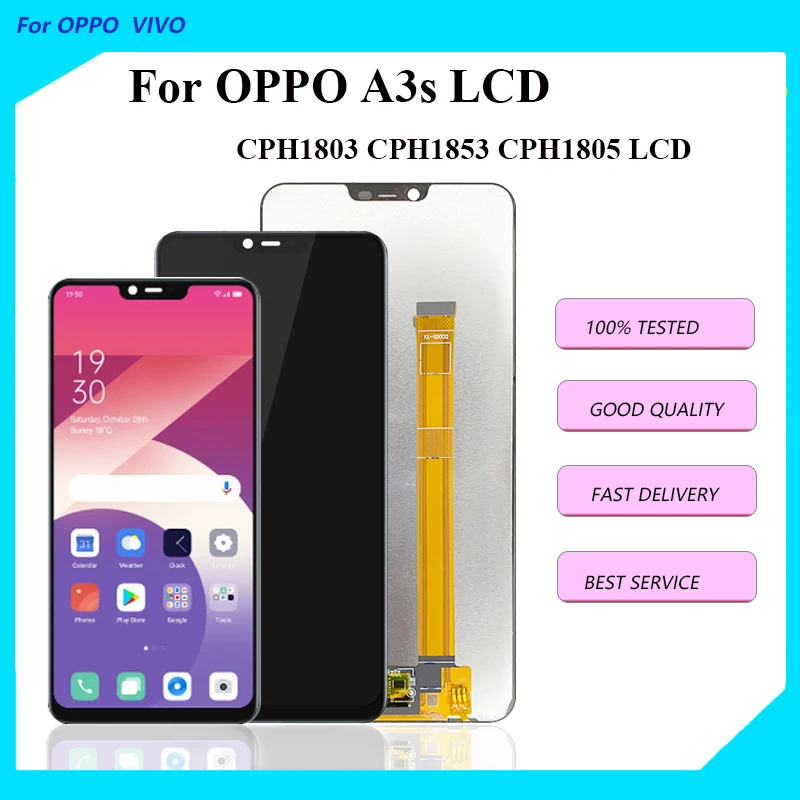 

For OPPO A3s LCD CPH1803 CPH1853 CPH1805 Display Screen Touch screen Digitizer Assembly Screen Display Replacement