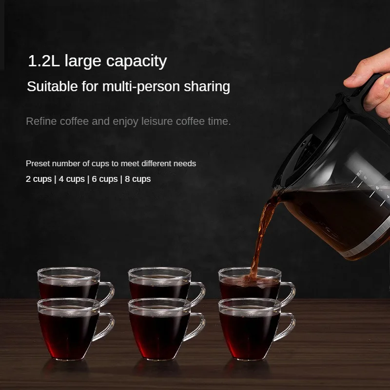 Fully Automatic Freshly Ground Coffee Machine American Style Household Small Coffee Grinder American Drip Coffee Pot