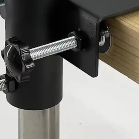 Adjustable Parasol Holder Bracket For Outdoor Use, Secure Fixed Clip For 0.8-2.5in Balusters, Iron Stand For Garden Beach