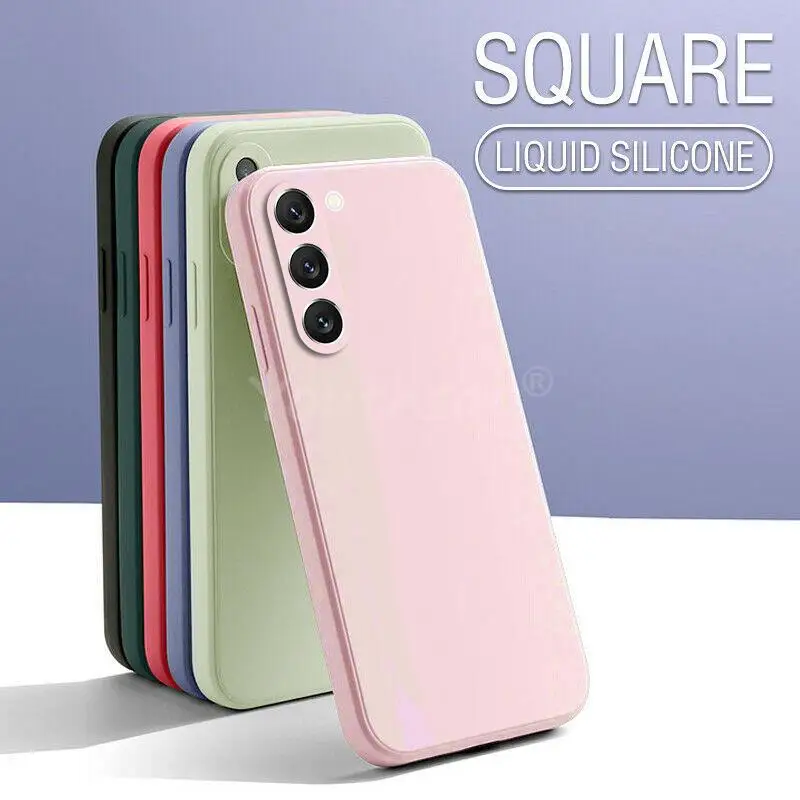 Voor Samsung Galaxy S23 Case Voor Samsung S23 Cover Vloeibare Siliconen Plain Protector Rubber Telefoon Case Galaxy S23 Plus Ultra Cover