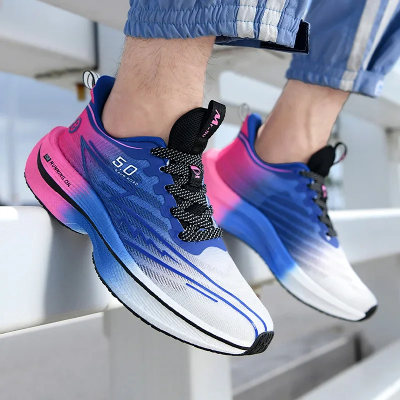 men sport shoes professional cushioned carbon plate running shoes breathable lace up casual sneakers marathon athletic footwear men sport shoes professional cushioned carbon plate running shoes breathable lace up casual sneakers marathon athletic footwear