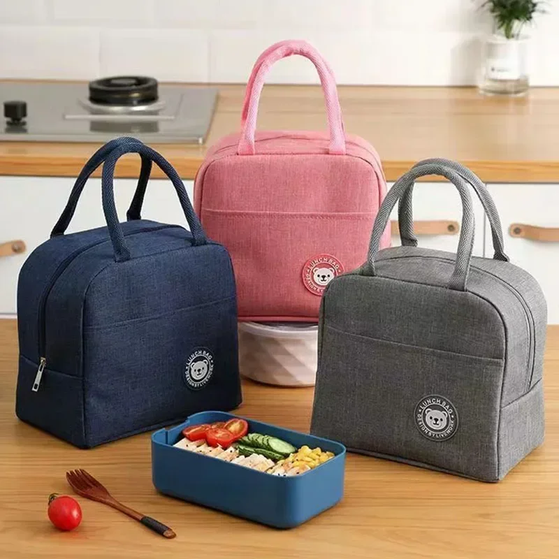 Borsa termica per il pranzo Borsa termica isolante con manico per donna Scatola per il pranzo per bambini Borsa termica per alimenti portatile da