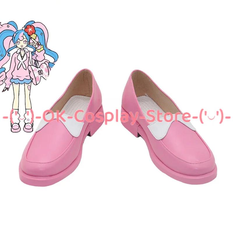 Jigglypuff Cosplay Shoes PU Leather Shoes Halloween Carnival Boots Cosplay Prop Custom Made