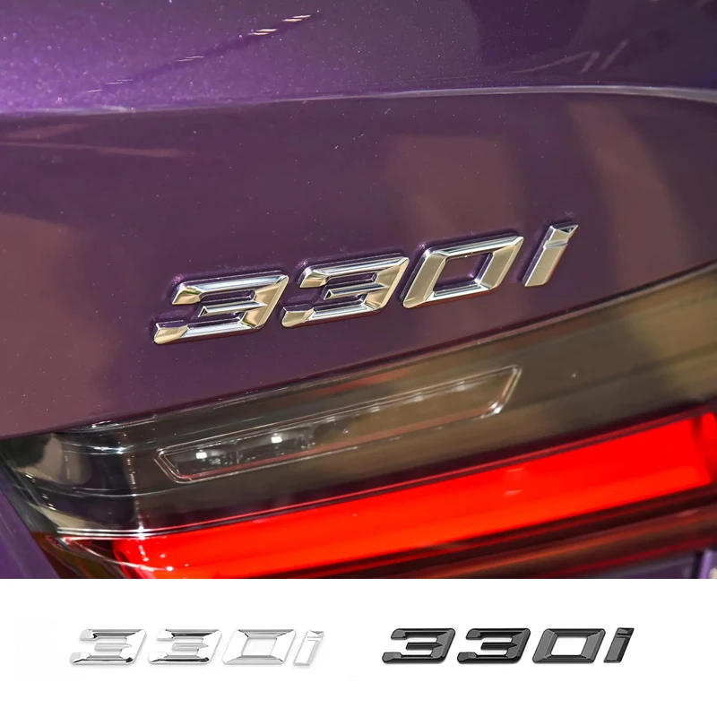 

Brilliant Shiny Gloss Black Rear Trunk Letters Badge Emblems for BMW 316i 318i 320i 328i 330i 316d 318d 320d 325d 328d 335d 340d