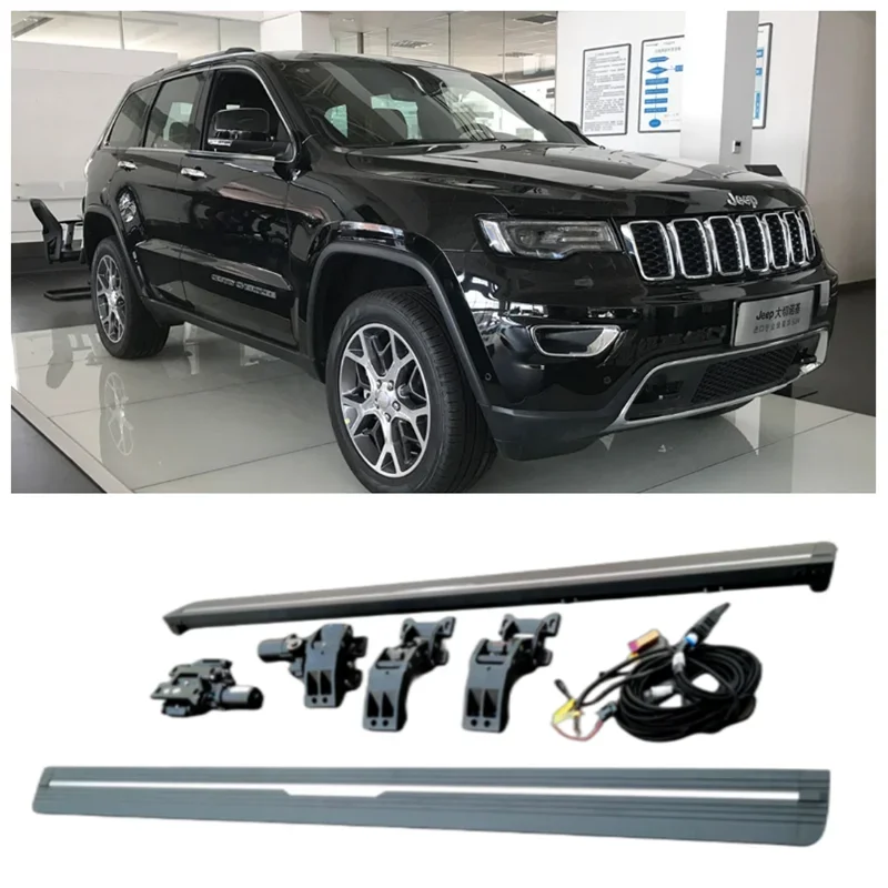 

Высококачественные автомобильные электрические подножки для Jeep Grand Cherokee 2015-2023, боковые ступенчатые педали, автозапчасти