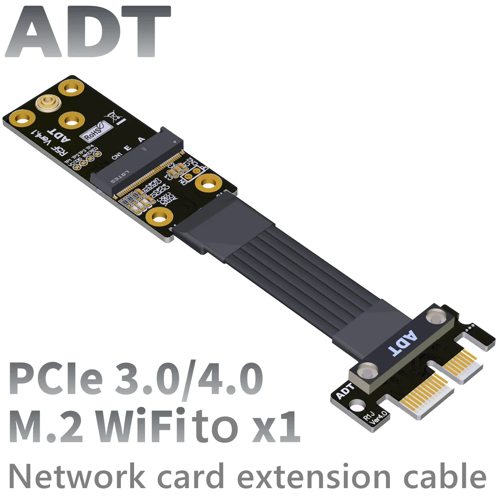 

M.2 Wi-Fi беспроводная сетевая карта к кабелю PCI-E X1 для подключения сигнала PCIe 4,0x1 gen4 16G/bps