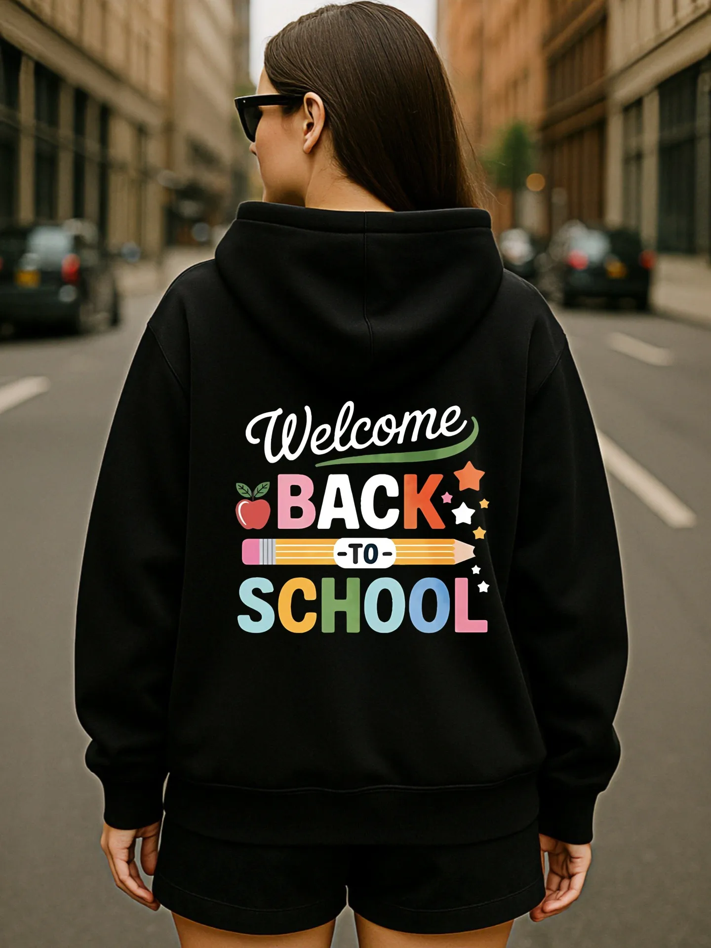 เสื้อฮู้ดลายกราฟิกผู้หญิง พิมพ์ลายกราฟิกวินเทจ สไตล์ลำลองสวยงาม ผ้าเนื้อนุ่ม ใส่สบายทุกวัน สำหรับชายหนุ่ม