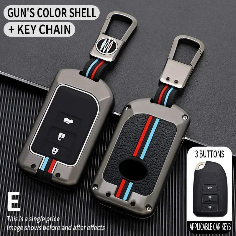 

Новый металлический цинковый сплав + силиконовый чехол для ключей от автомобиля для Toyota Yaris vios 2/3-кнопочный держатель для ключей