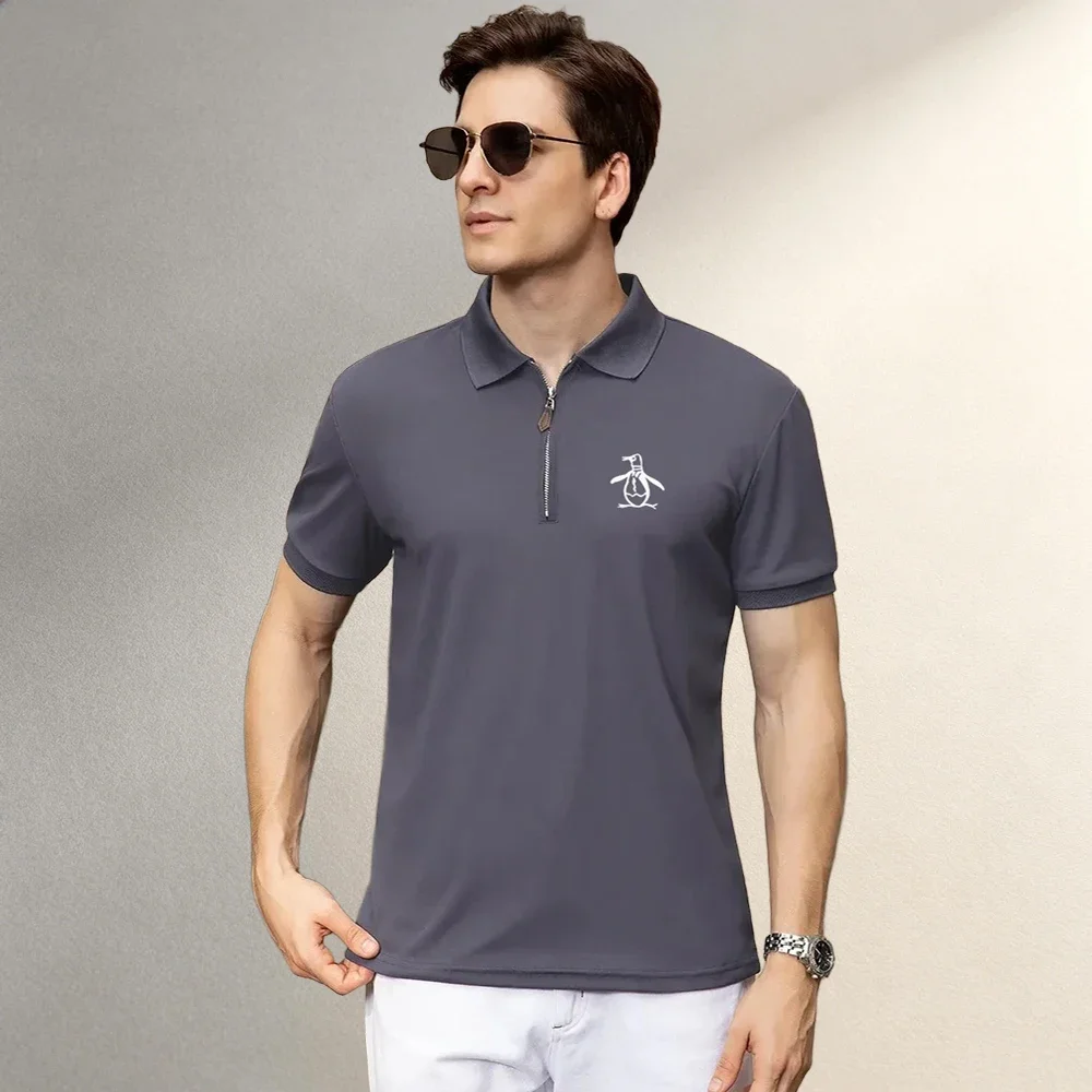 Men's Clothing Tops & Tees Polo Shirts Summer Polo Tops For Men Stretch Skin Slim Fit Fashion Leisure Daily Outdoor Walking Tees