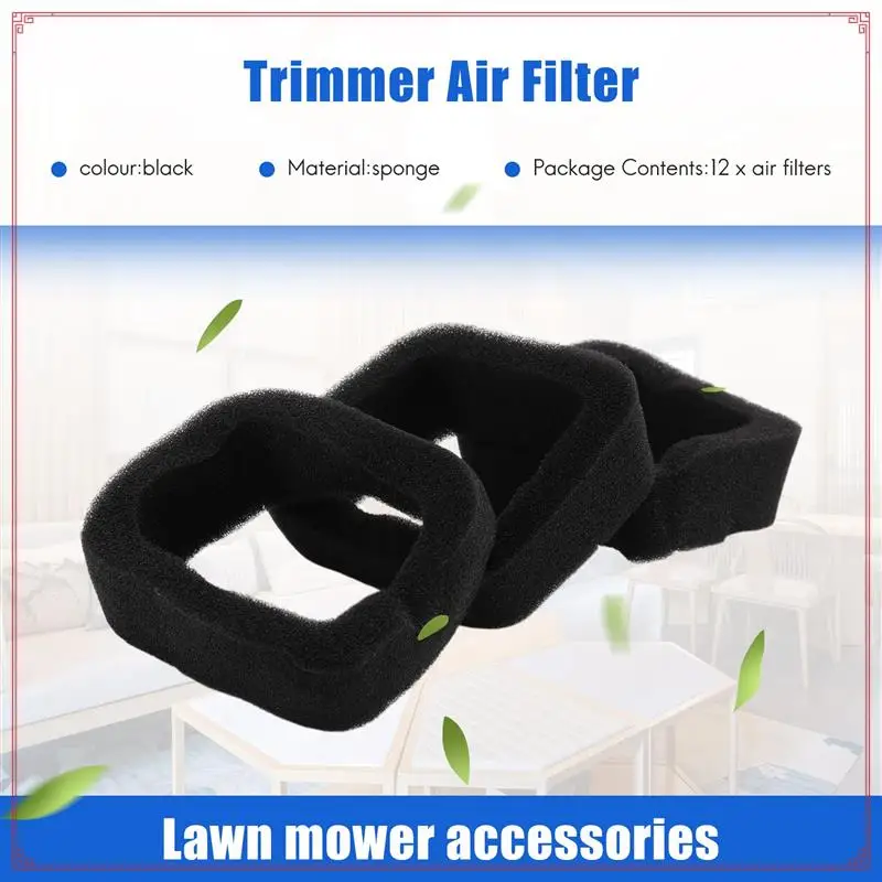 

12Pcs String Trimmer Air Filter Kit For Kawasaki TH23D TH26D TH23 TH26 TJ27 Trimmer Engine Replacement Parts For 11010-2530