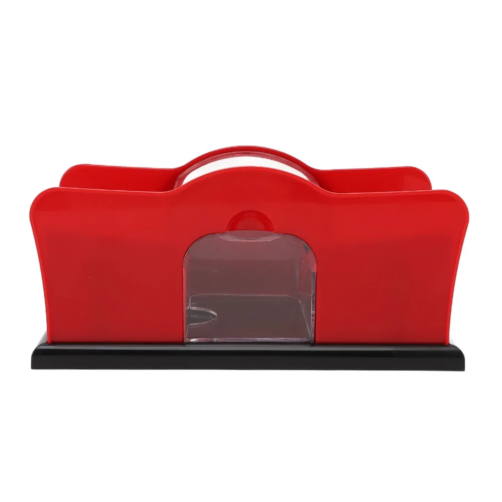 Quiet Hand Crank Manual Card Shuffler 1-2 Deck Capacity Hand Crank Card Shuffler Card Shuffling Tool for Home Use