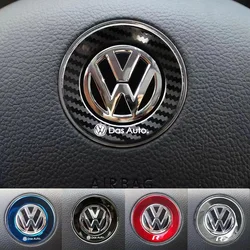 Car Steering Wheel Auto Rline Emblem Sticker Accessories For Volkswagen VW GTI R Polo Golf Touareg Passat Magotan Tiguan Lavida