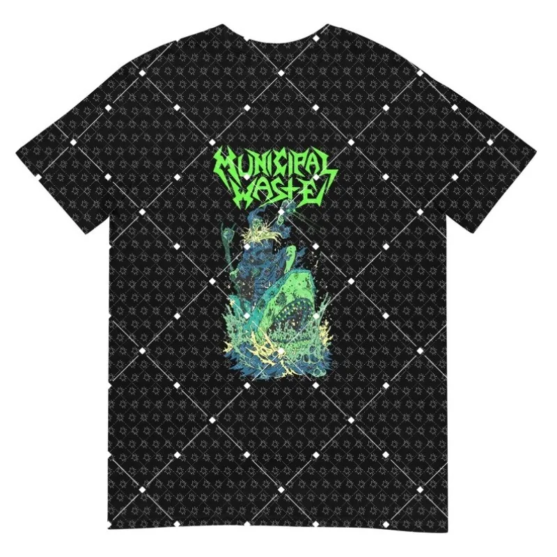 New Heavy Metal Series Band Support Short Sleeve Cotton Casual Fashion T-shirt Comfortable Surrounding T-shirt